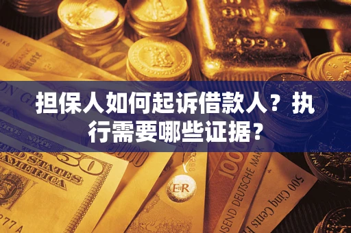 济南担保人如何起诉借款人？执行需要哪些证据？