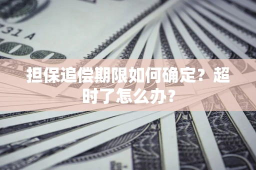 济南担保追偿期限如何确定？超时了怎么办？