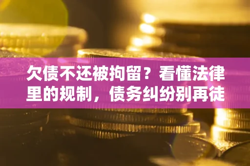 济南欠债不还被拘留？看懂法律里的规制，债务纠纷别再徒劳奔波