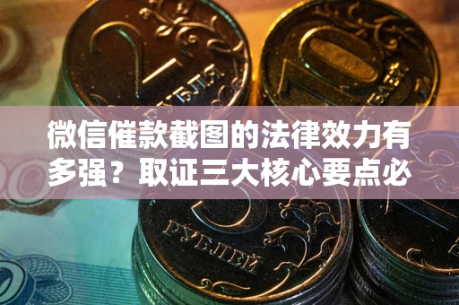 济南微信催款截图的法律效力有多强？取证三大核心要点必须知道！