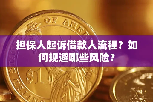 济南担保人起诉借款人流程？如何规避哪些风险？