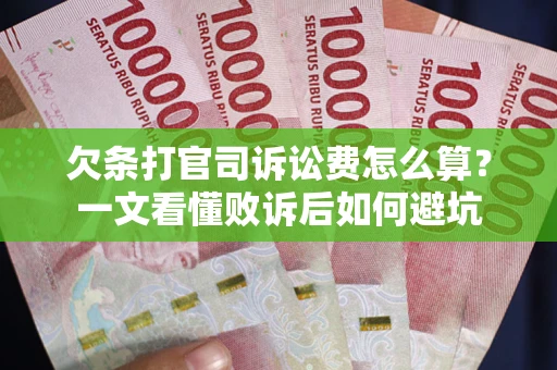 济南欠条打官司诉讼费怎么算？一文看懂败诉后如何避坑