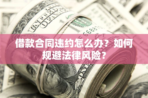 济南借款合同违约怎么办？如何规避法律风险？